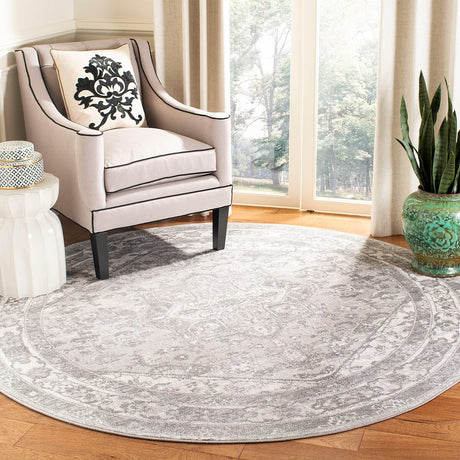 Safavieh Brentwood Bnt852B Cream/Grey Rug.