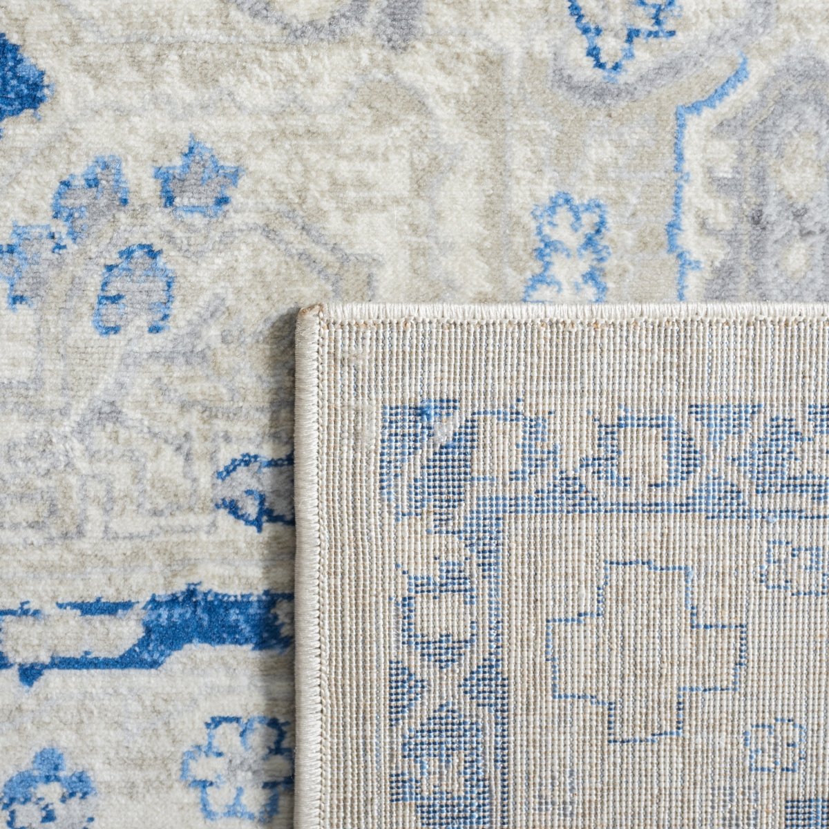 Safavieh Brentwood Bnt852C Beige/Blue Rug.