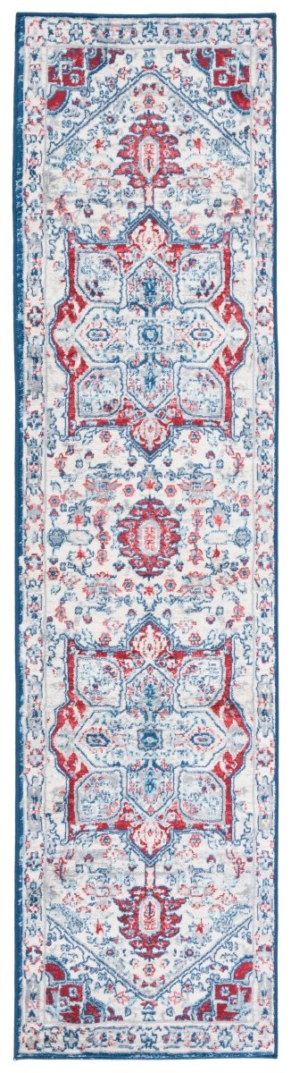 Safavieh Brentwood Bnt852E Ivory/Red Rug.