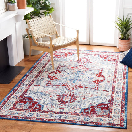 Safavieh Brentwood Bnt852E Ivory/Red Rug.