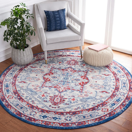 Safavieh Brentwood Bnt852E Ivory/Red Rug.