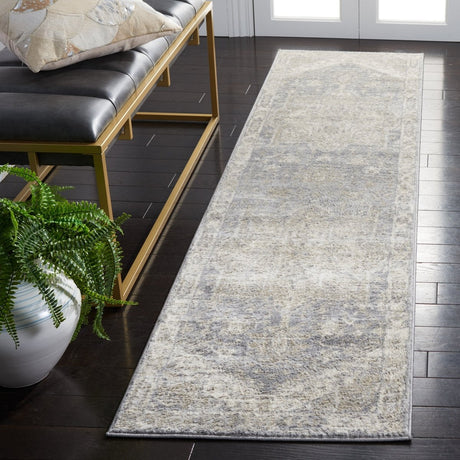 Safavieh Brentwood Bnt852F Grey/Beige Rug.