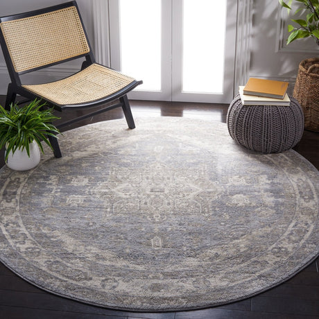 Safavieh Brentwood Bnt852F Grey/Beige Rug.