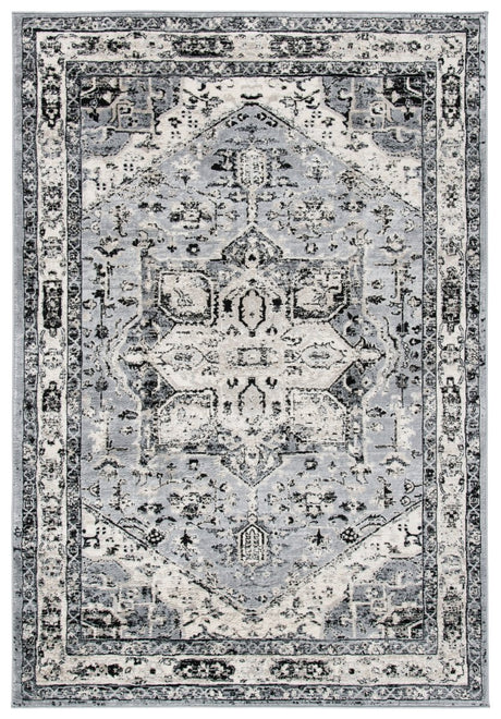 Safavieh Brentwood Bnt852G Grey/Black Rug.