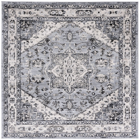 Safavieh Brentwood Bnt852G Grey/Black Rug.