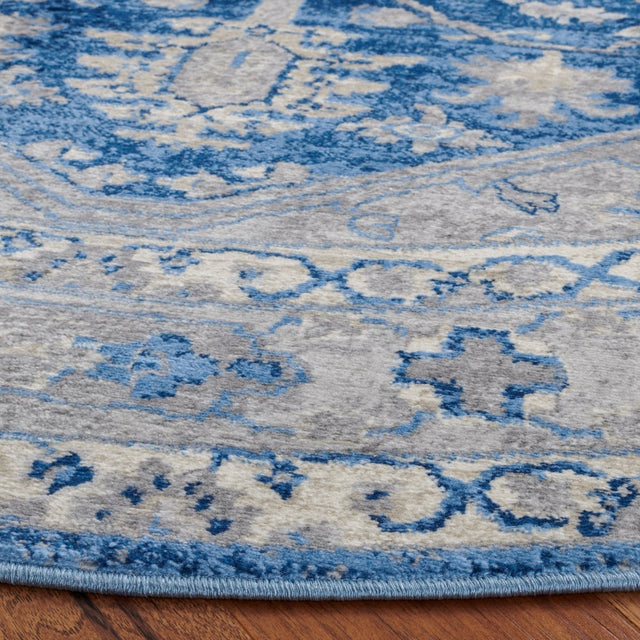 Safavieh Brentwood Bnt852M Blue/Grey Rug.