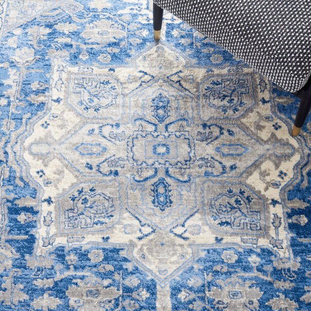 Safavieh Brentwood Bnt852M Blue/Grey Rug.