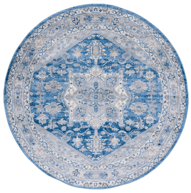 Safavieh Brentwood Bnt852M Blue/Grey Rug.