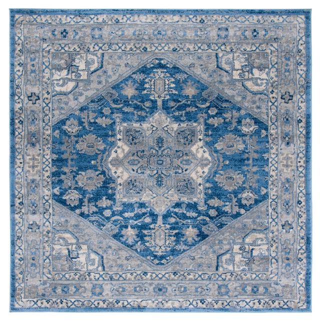 Safavieh Brentwood Bnt852M Blue/Grey Rug.