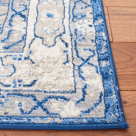 Safavieh Brentwood Bnt852N Navy/Grey Rug.
