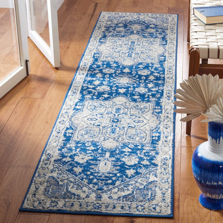 Safavieh Brentwood Bnt852N Navy/Grey Rug.