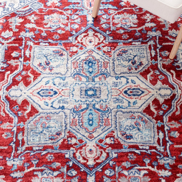 Safavieh Brentwood Bnt852Q Red/Ivory Rug.