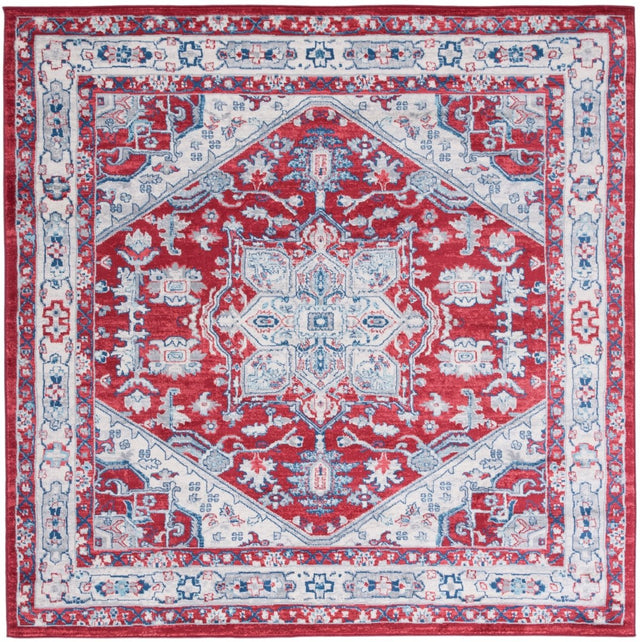 Safavieh Brentwood Bnt852Q Red/Ivory Rug.