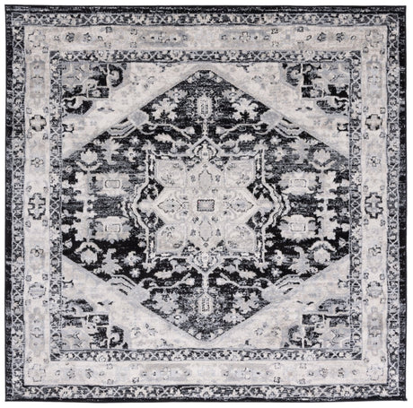 Safavieh Brentwood Bnt852Z Black/Ivory Rug.