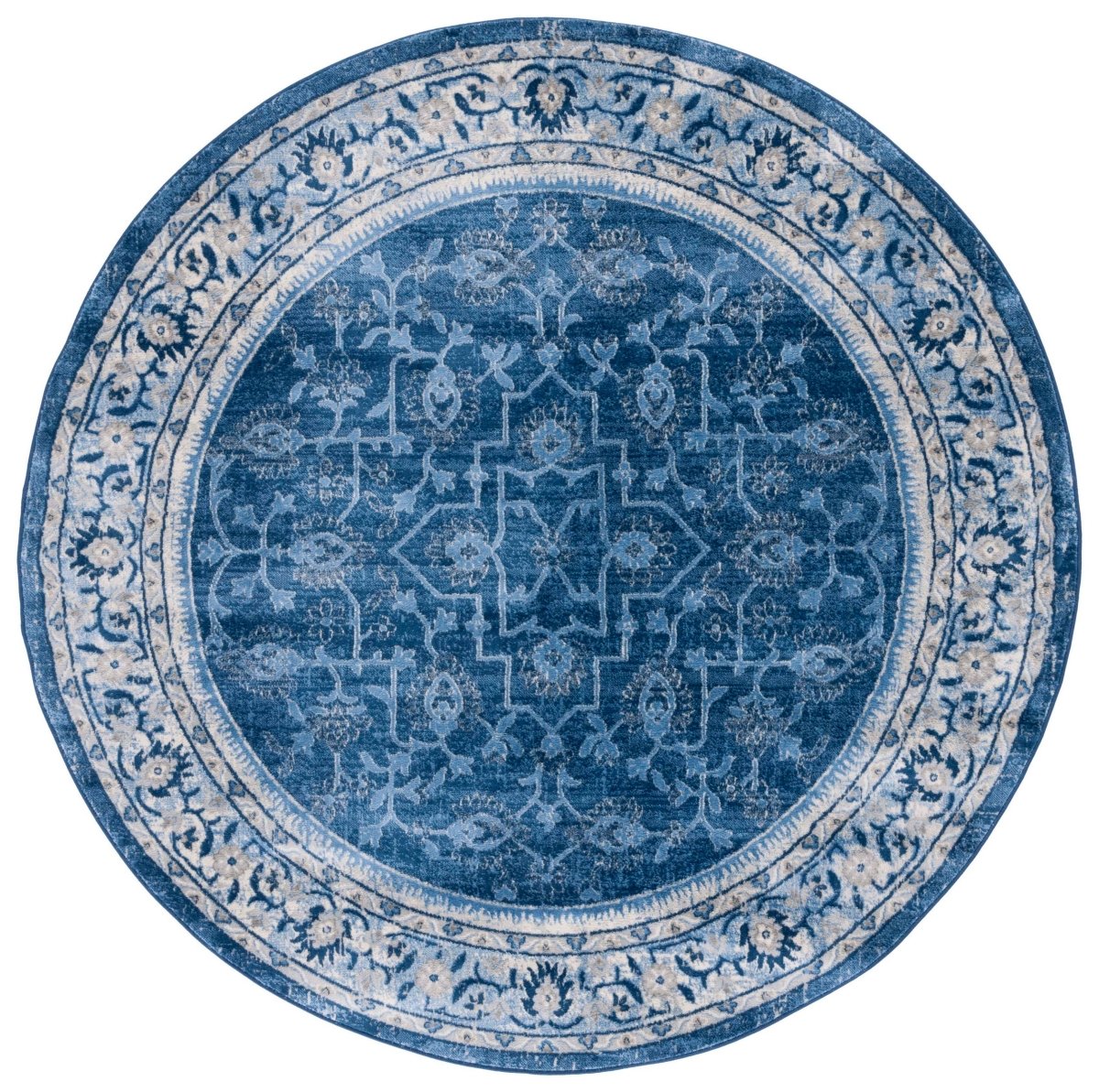 Safavieh Brentwood Bnt853A Ivory/Navy Rug.