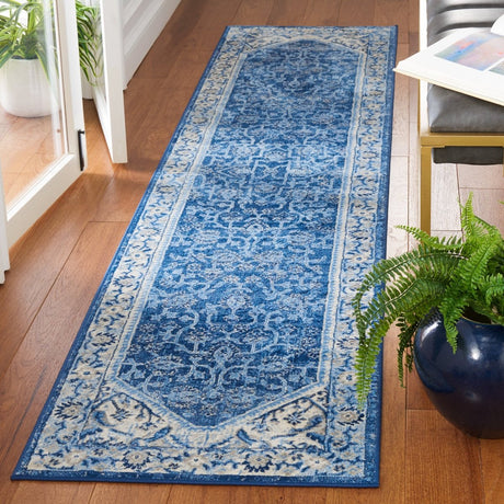 Safavieh Brentwood Bnt853A Ivory/Navy Rug.