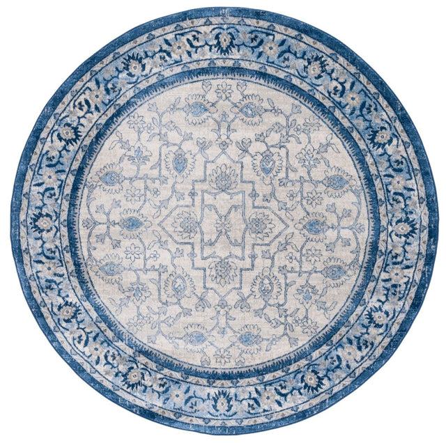 Safavieh Brentwood Bnt853M Blue/Ivory Rug.