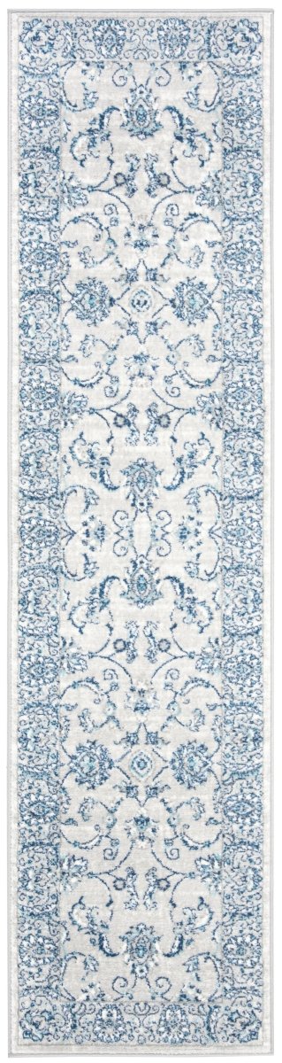 Safavieh Brentwood Bnt854G Light Grey/Blue Rug.