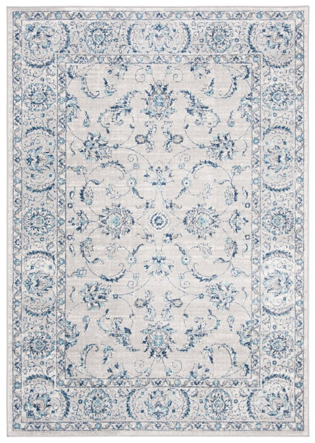 Safavieh Brentwood Bnt854G Light Grey/Blue Rug.