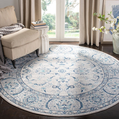 Safavieh Brentwood Bnt854G Light Grey/Blue Rug.