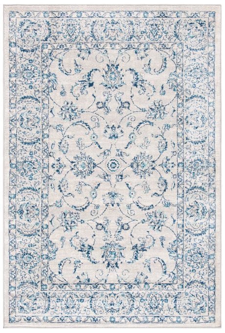 Safavieh Brentwood Bnt854G Light Grey/Blue Rug.