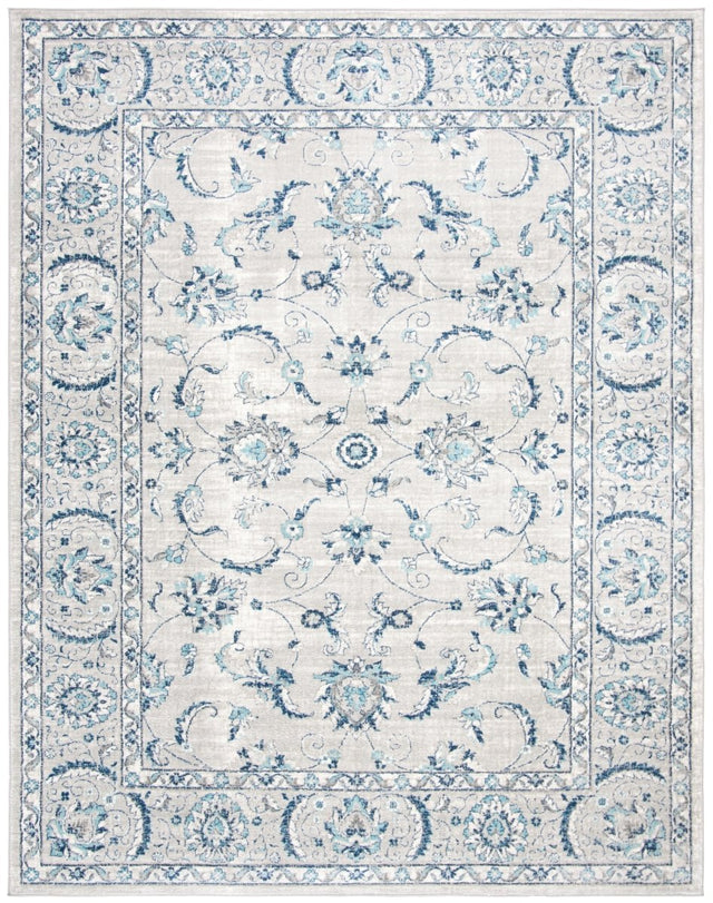 Safavieh Brentwood Bnt854G Light Grey/Blue Rug.