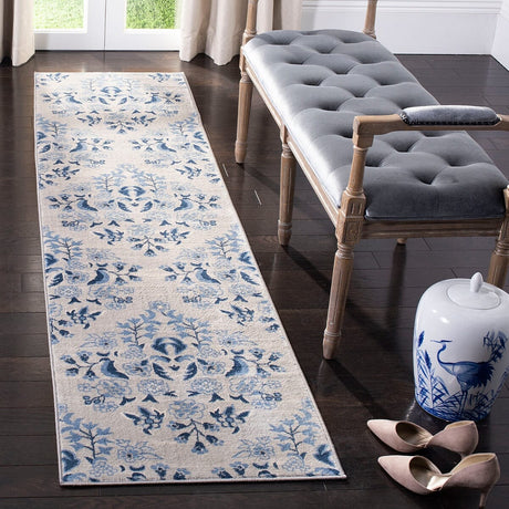 Safavieh Brentwood Bnt856D Cream/Blue Rug.