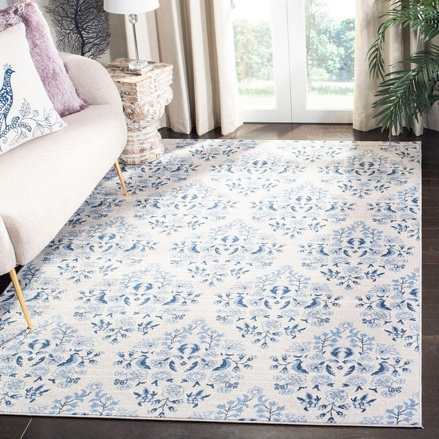 Safavieh Brentwood Bnt856D Cream/Blue Rug.