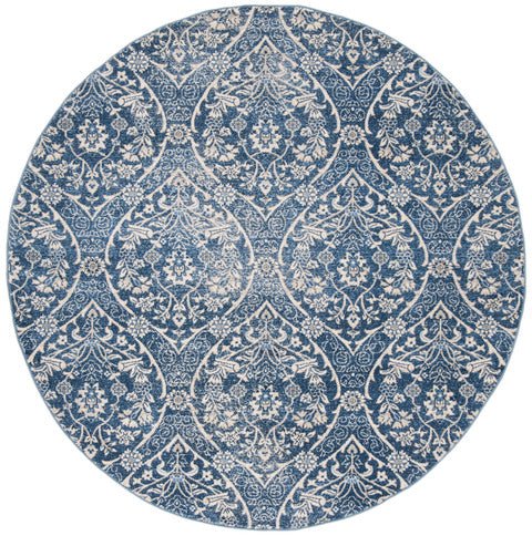 Safavieh Brentwood Bnt860M Navy/Light Grey Rug.