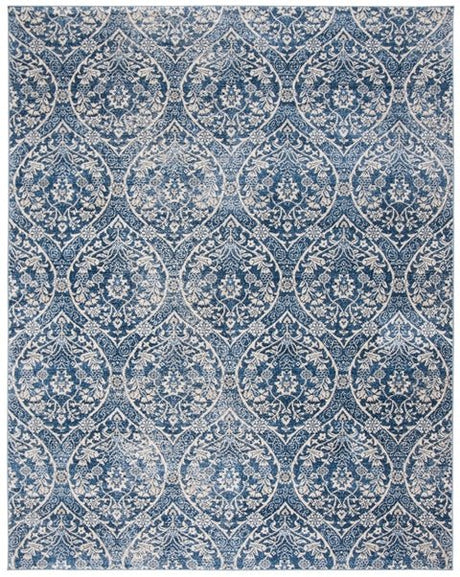 Safavieh Brentwood Bnt860M Navy/Light Grey Rug.