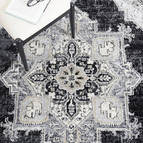 Safavieh Brentwood Bnt861A Ivory/Black Rug.