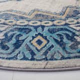 Safavieh Brentwood Bnt861K Aqua/Light Grey Rug.