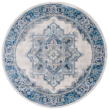 Safavieh Brentwood Bnt861K Aqua/Light Grey Rug.