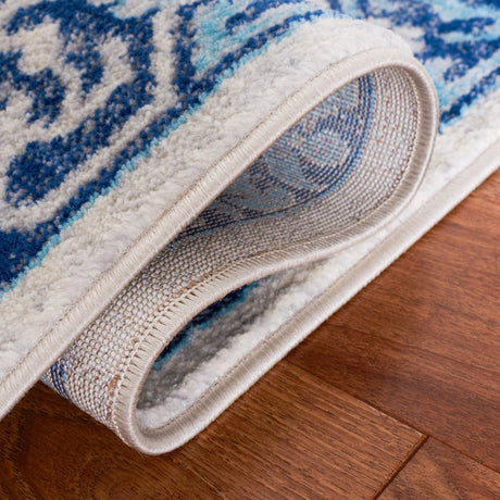 Safavieh Brentwood Bnt861K Aqua/Light Grey Rug.