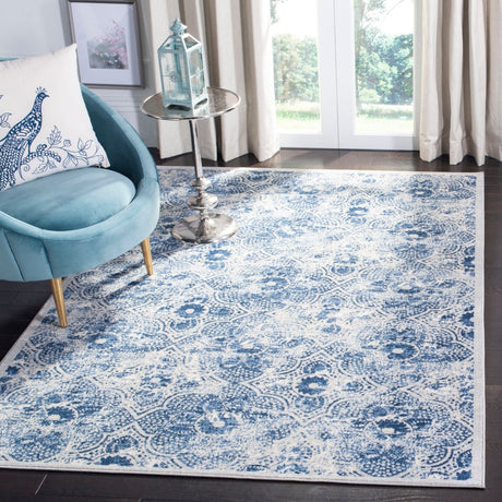 Safavieh Brentwood Bnt862D Cream/Blue Rugs.