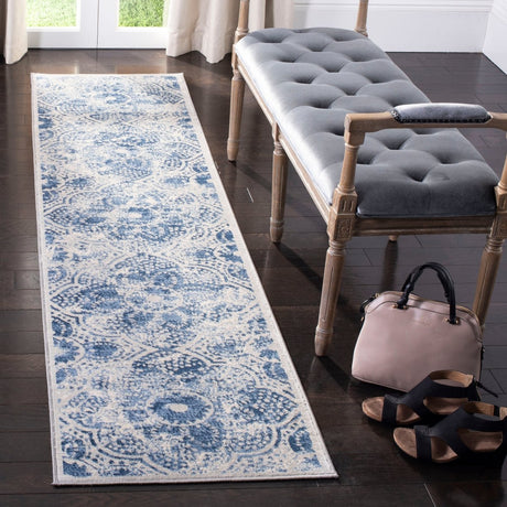 Safavieh Brentwood Bnt862D Cream/Blue Rugs.