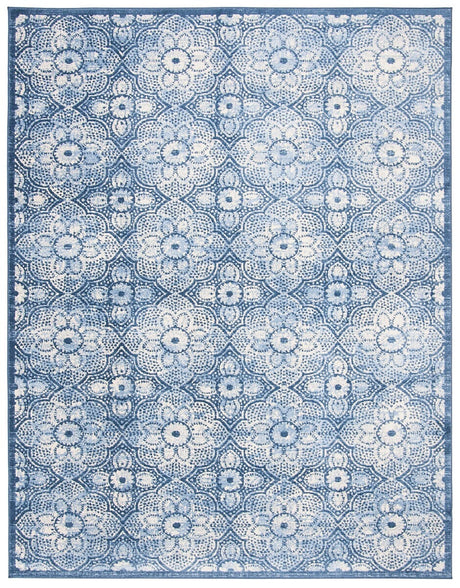 Safavieh Brentwood Bnt862N Navy / Creme Rugs.