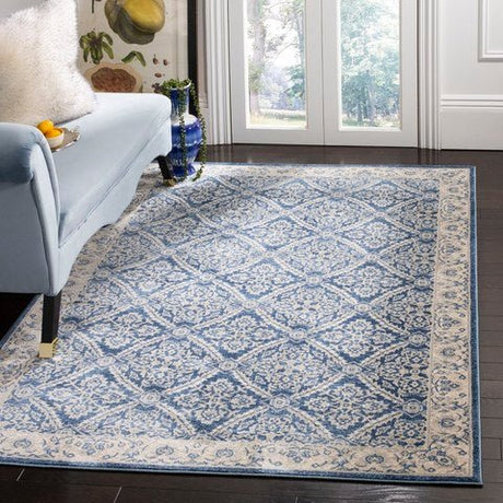 Safavieh Brentwood Bnt863N Navy/Creme Rug.