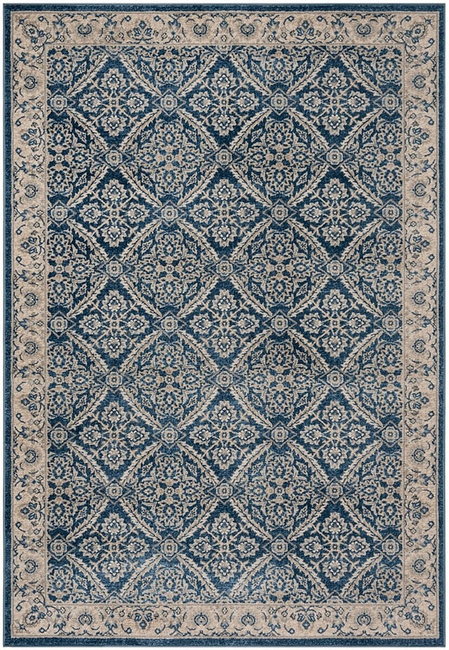 Safavieh Brentwood Bnt863N Navy/Creme Rug.