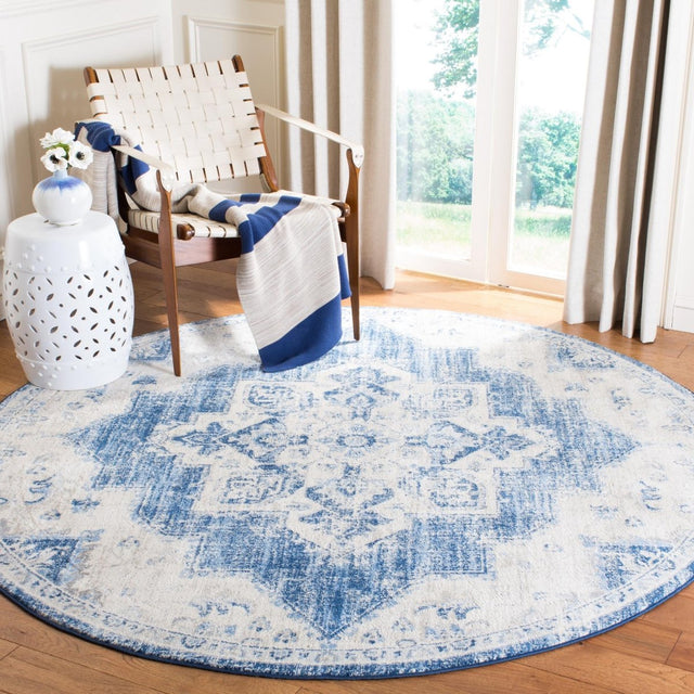 Safavieh Brentwood Bnt865A Ivory/Navy Rugs.