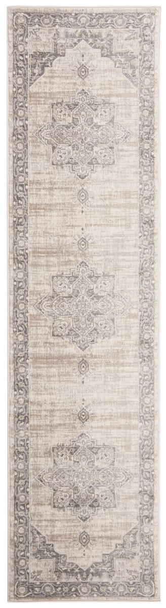 Safavieh Brentwood Bnt865B Cream/Grey Rug.