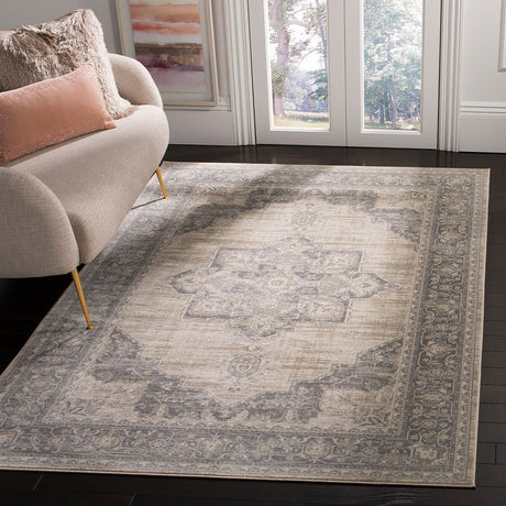 Safavieh Brentwood Bnt865B Cream/Grey Rug.