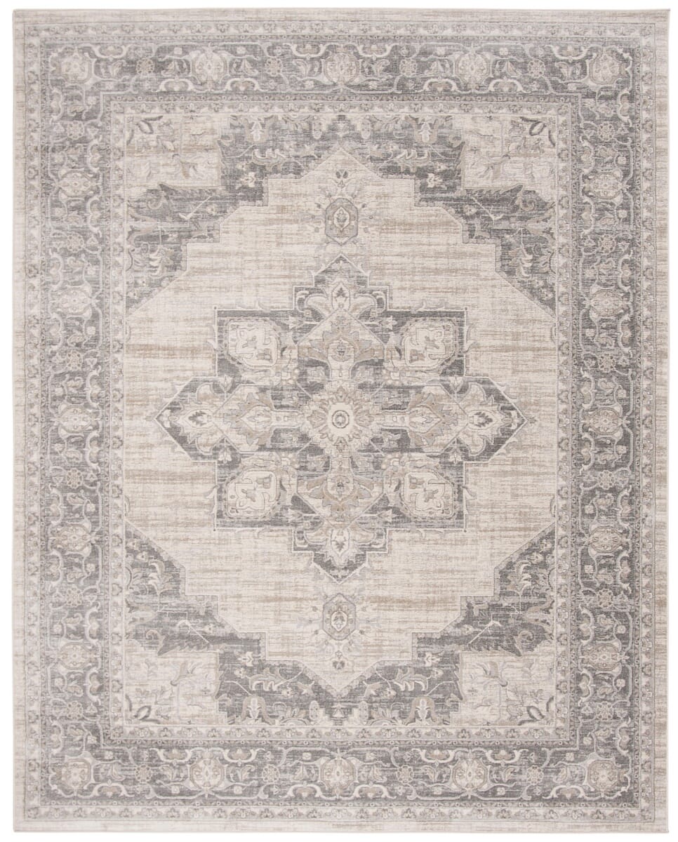 Safavieh Brentwood Bnt865B Cream/Grey Rug.