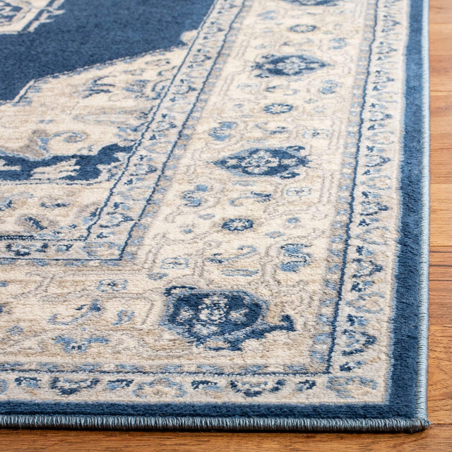 Safavieh Brentwood Bnt865N Navy/Creme Rug.