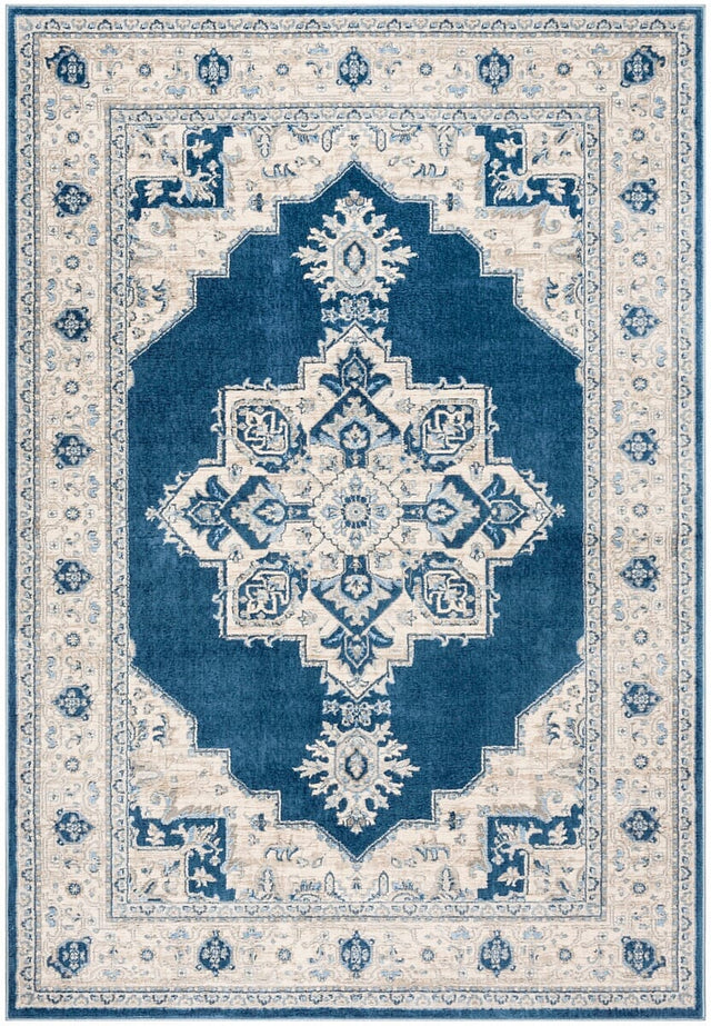 Safavieh Brentwood Bnt865N Navy/Creme Rug.