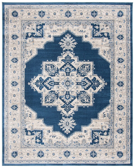 Safavieh Brentwood Bnt865N Navy/Creme Rug.