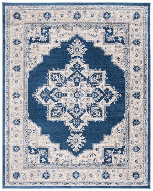 Safavieh Brentwood Bnt865N Navy/Creme Rug.