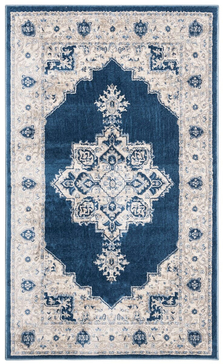 Safavieh Brentwood Bnt865N Navy/Creme Rug.