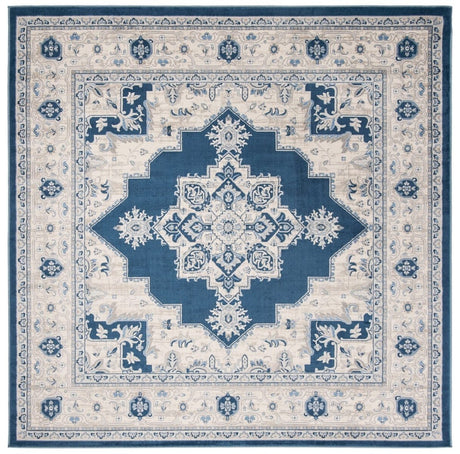 Safavieh Brentwood Bnt865N Navy/Creme Rug.