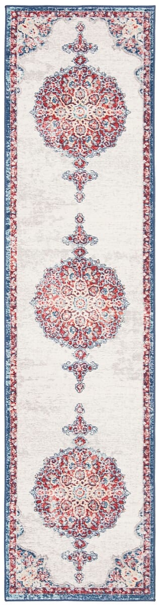 Safavieh Brentwood Bnt867A Ivory/Red Rug.